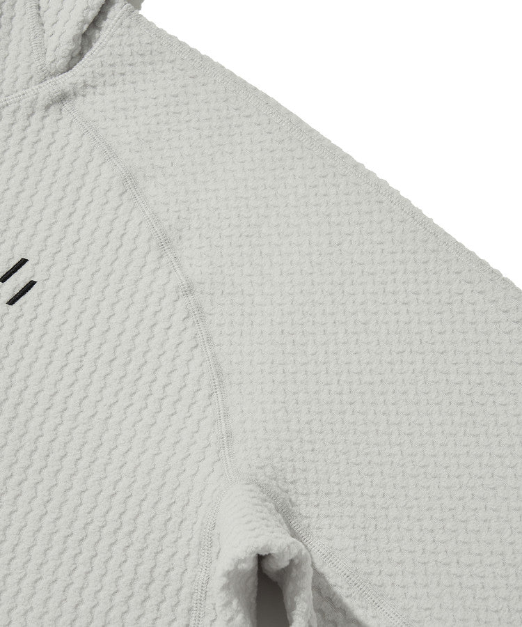 Welter Experiment Balaclava Calora Fleece Hoodie - White