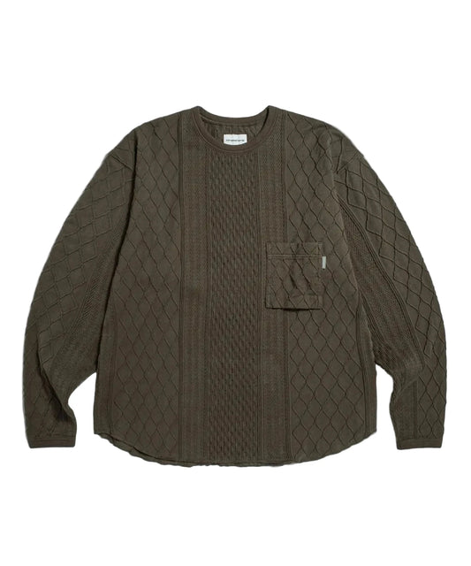 Espionage Multi Weave Jersey Knit -  Dark Mocha