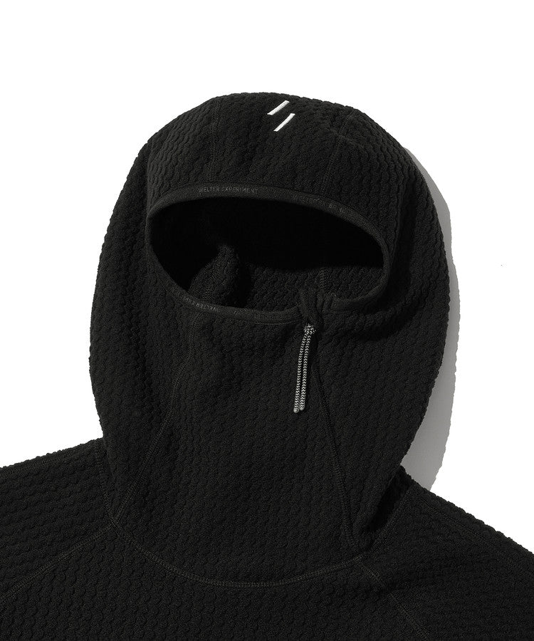 Welter Experiment Balaclava Calora Fleece Hoodie - Black