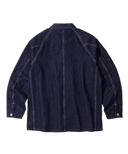 Outstanding & Co Polar WW2 Denim Chore Jacket - Indigo