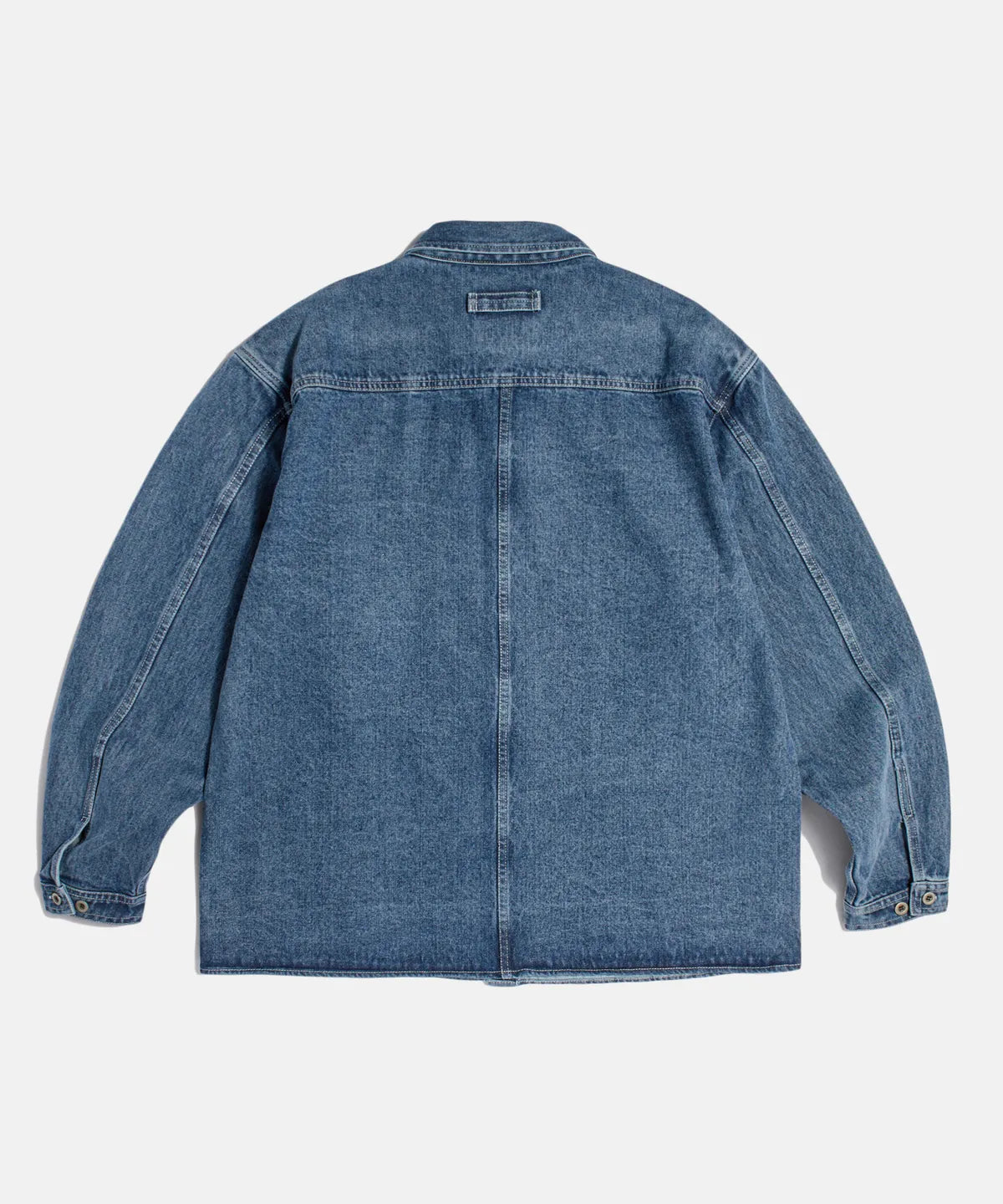 Espionage Denim Coverall Shirt Jacket - Washed Indigo