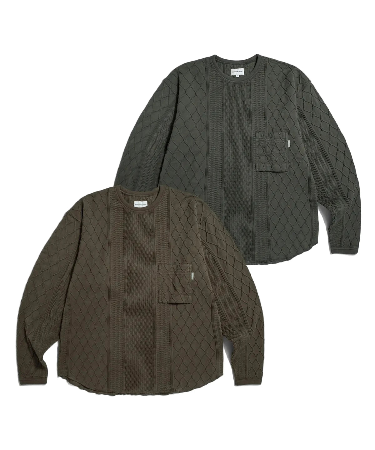 Espionage Multi Weave Jersey Knit -  Dark Mocha