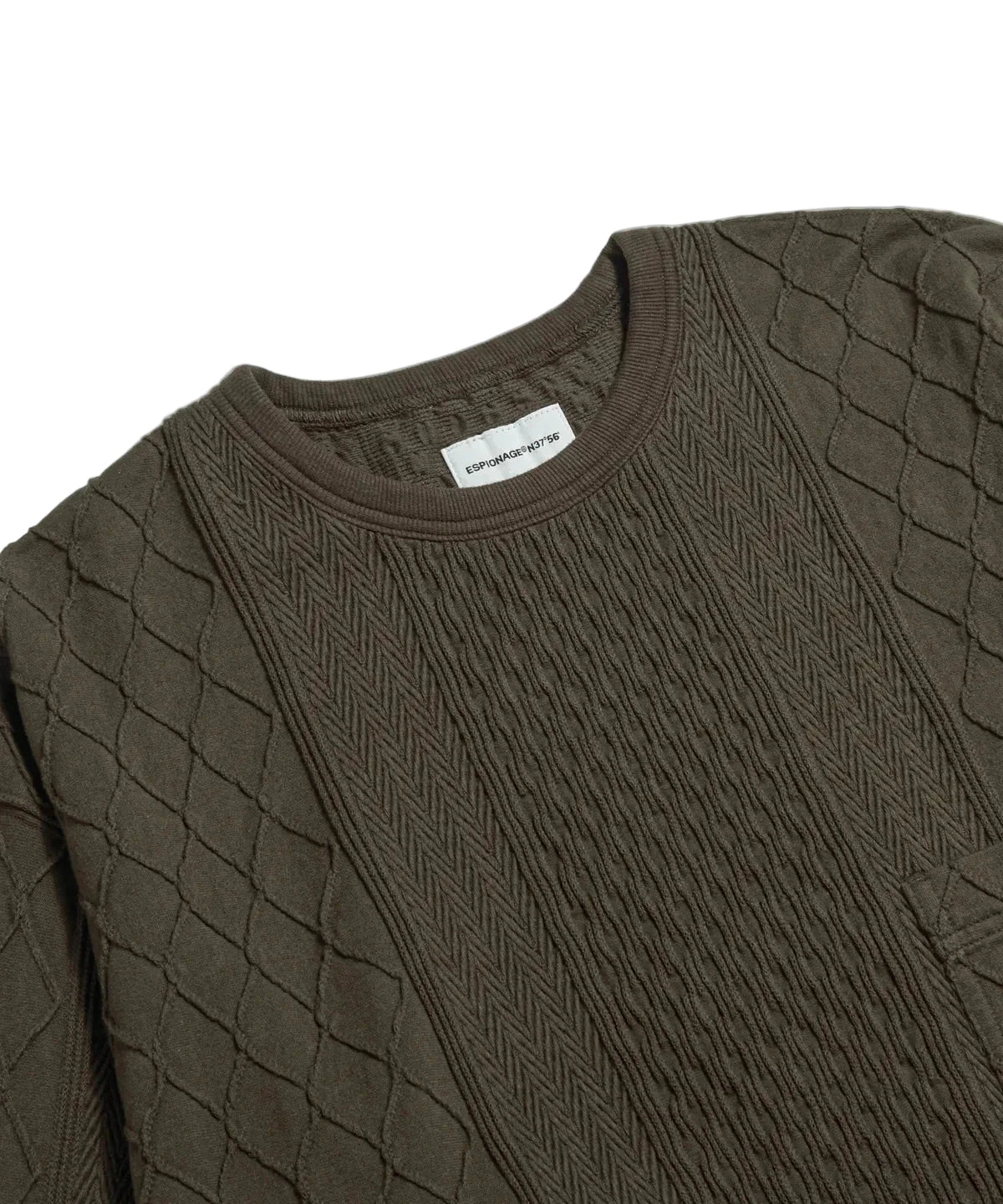 Espionage Multi Weave Jersey Knit -  Dark Mocha