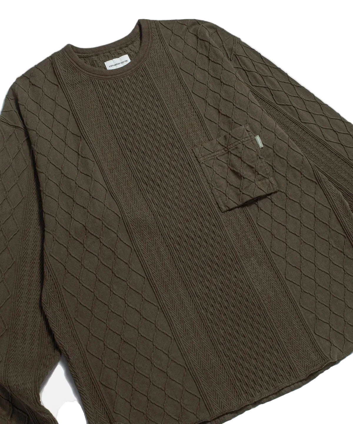 Espionage Multi Weave Jersey Knit -  Dark Mocha