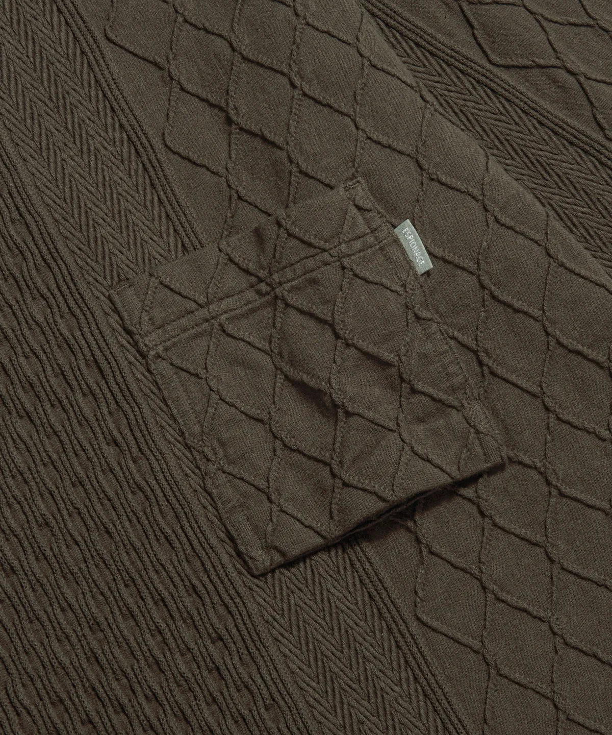 Espionage Multi Weave Jersey Knit -  Dark Mocha