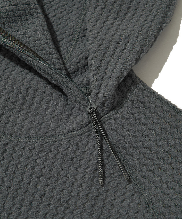 Welter Experiment Balaclava Calora Fleece Hoodie - Charcoal