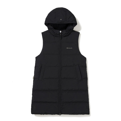 Snow Peak Women's Hooded Down Vest - Black