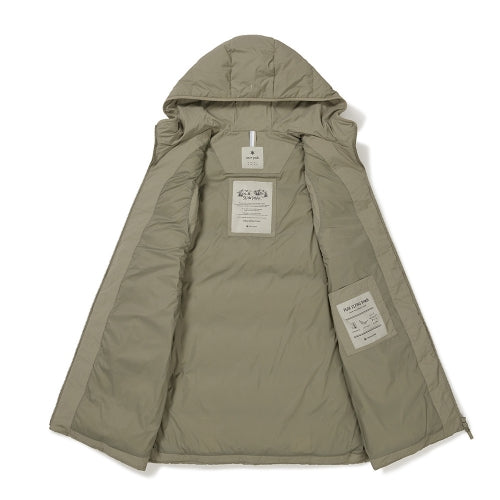Snow Peak Women's Hooded Down Vest - Olive