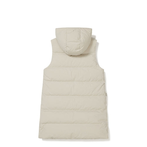 Snow Peak Women's Hooded Down Vest - Beige