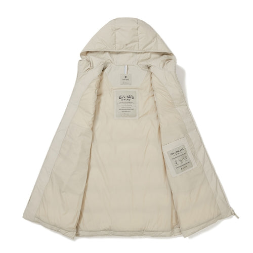 Snow Peak Women's Hooded Down Vest - Beige