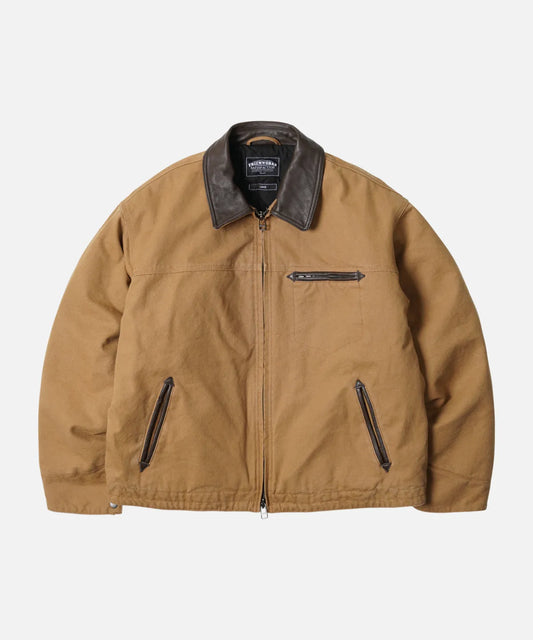 FrizmWorks Heavy Canvas Destroyed Work Jacket - Tan