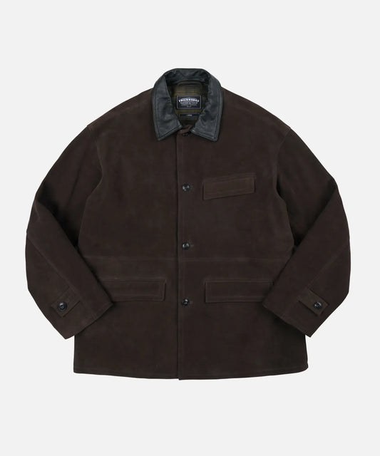 FrizmWorks Destroyed Cow Leather Jacket - Brown