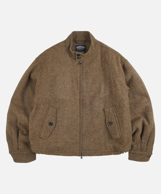 FrizmWorks Wool Harrington Jacket - Brown
