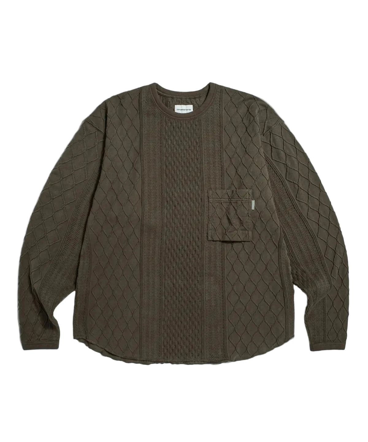 Espionage Multi Weave Jersey Knit -  Dark Mocha