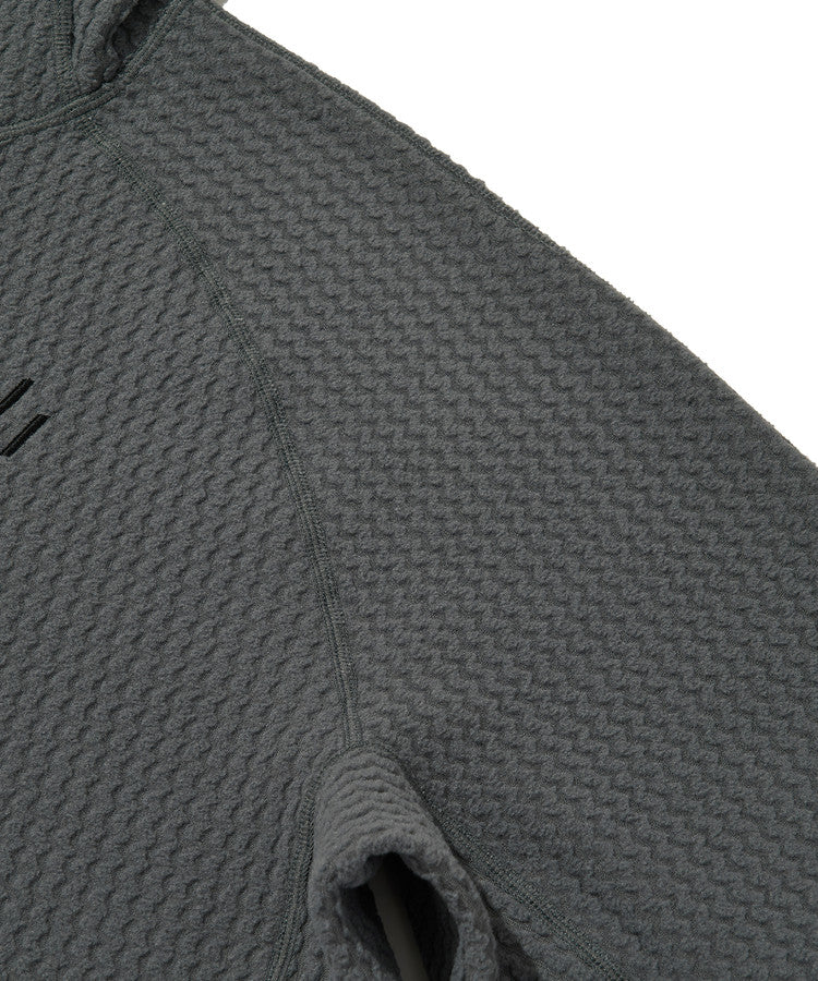 Welter Experiment Balaclava Calora Fleece Hoodie - Charcoal