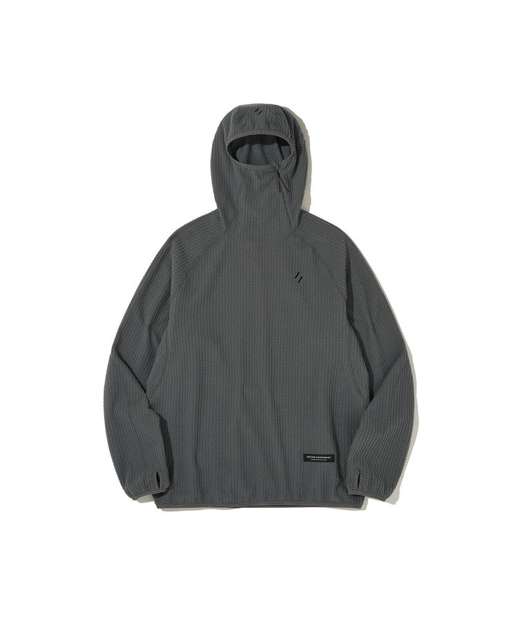 Welter Experiment Balaclava Calora Fleece Hoodie - Charcoal