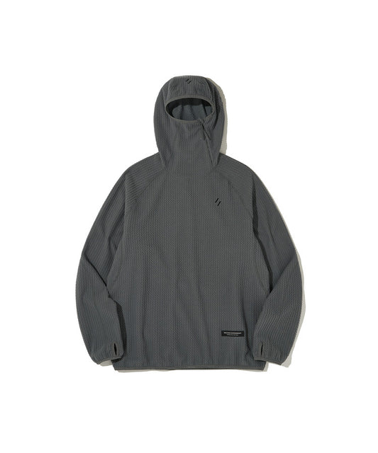 Welter Experiment Balaclava Calora Fleece Hoodie - Charcoal