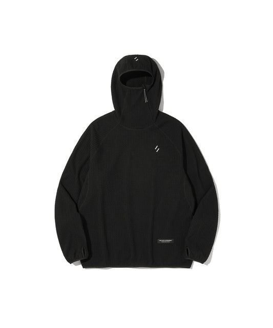 Welter Experiment Balaclava Calora Fleece Hoodie - Black