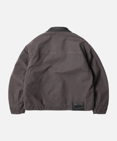FrizmWorks Heavy Canvas Destroyed Work Jacket - Mud