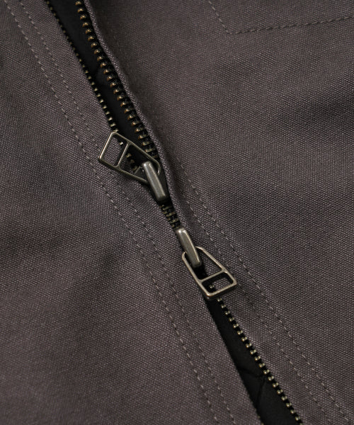 FrizmWorks Heavy Canvas Destroyed Work Jacket - Mud