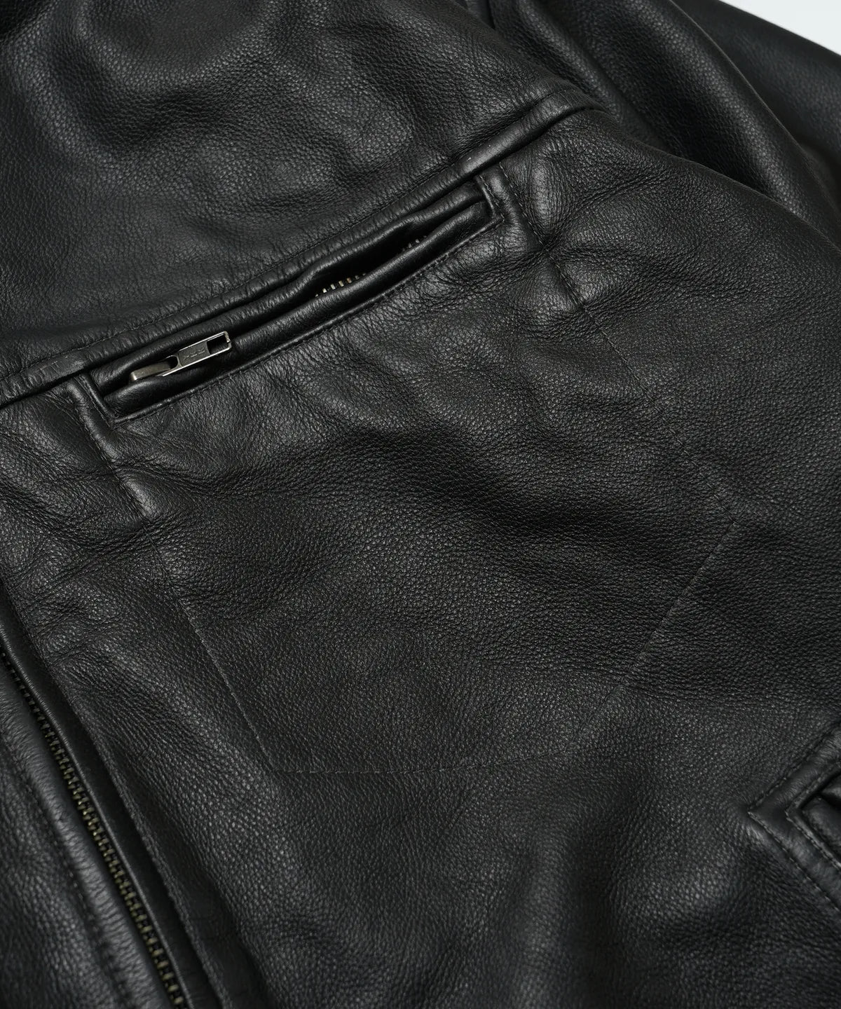 FrizmWorks Destroyed Cow Leather Jacket - Black