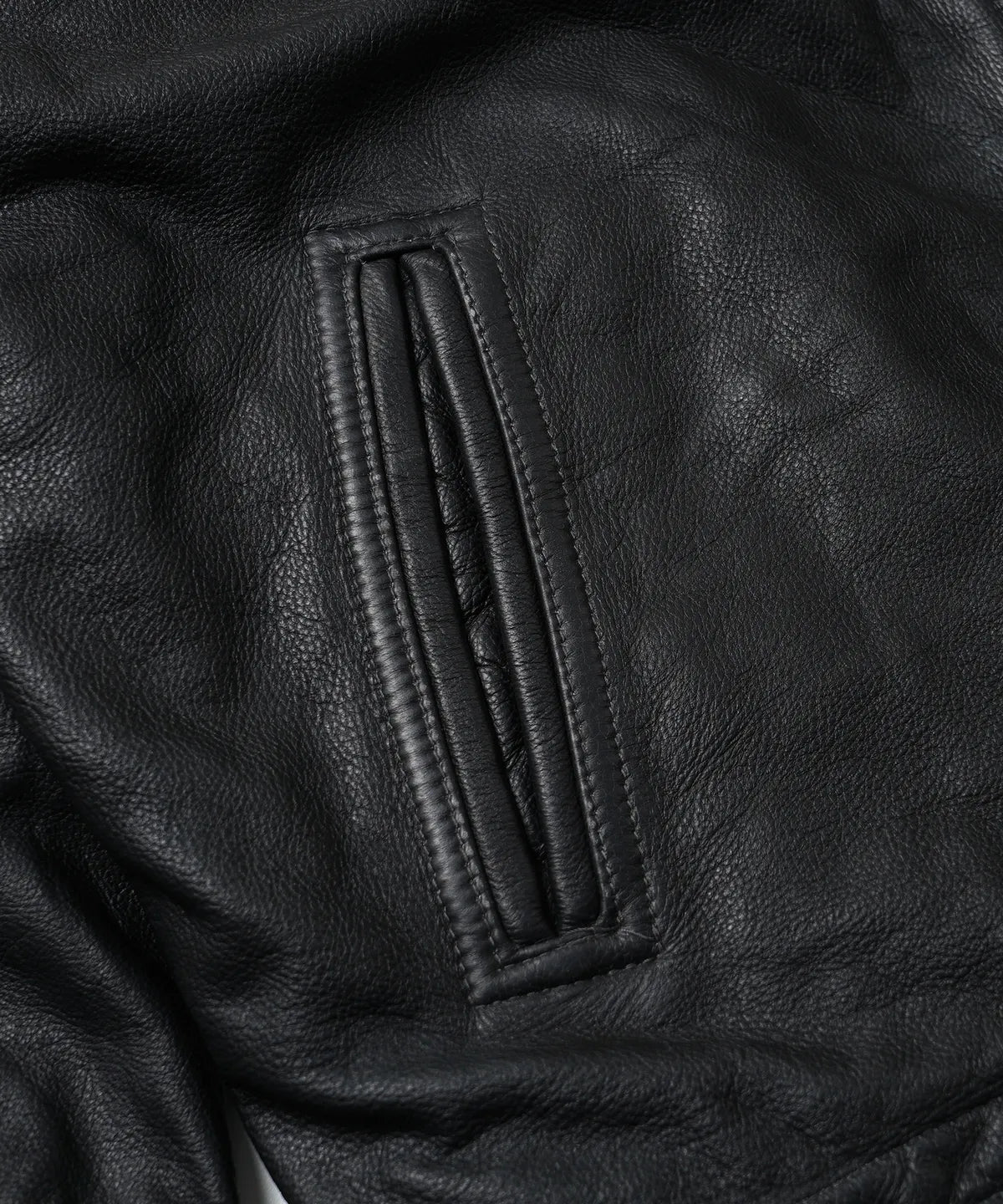 FrizmWorks Destroyed Cow Leather Jacket - Black