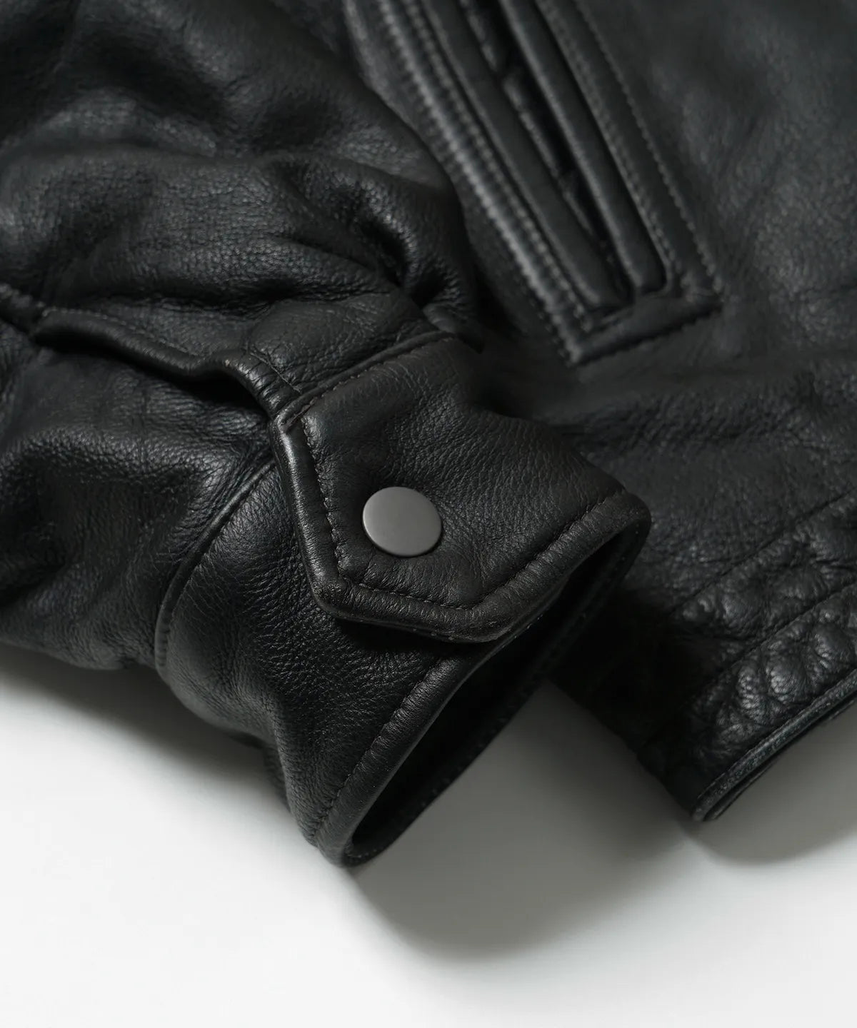 FrizmWorks Destroyed Cow Leather Jacket - Black