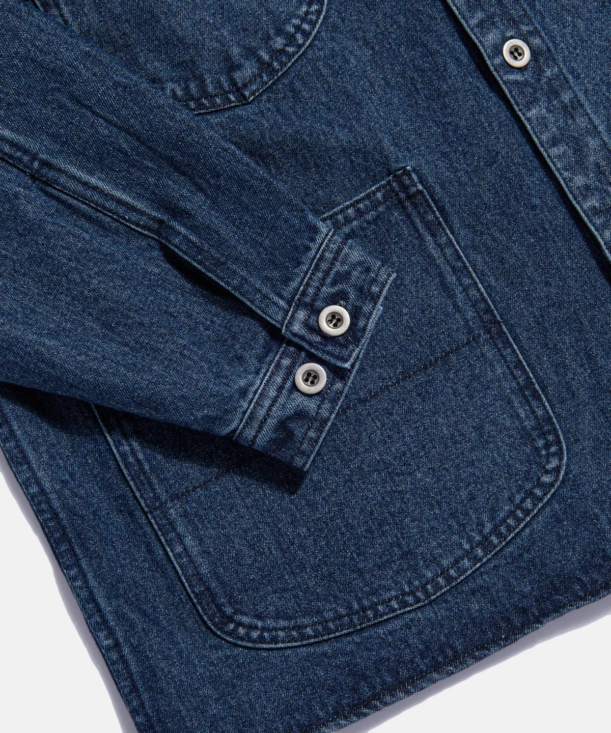 Espionage Denim Coverall Shirt Jacket - Mid Indigo