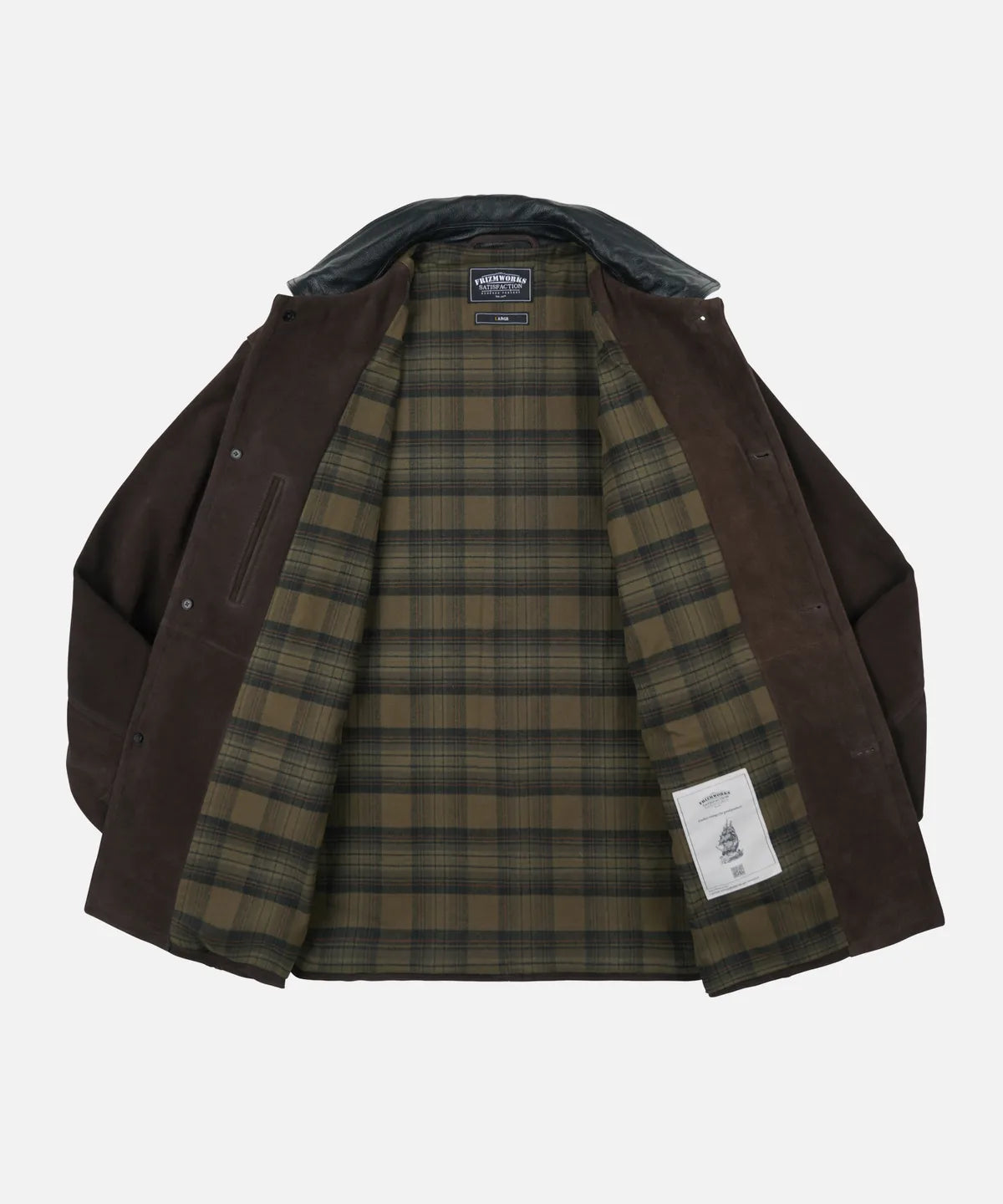 FrizmWorks Suede French Car Coat - Brown