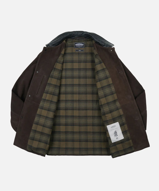 FrizmWorks Suede French Car Coat - Brown