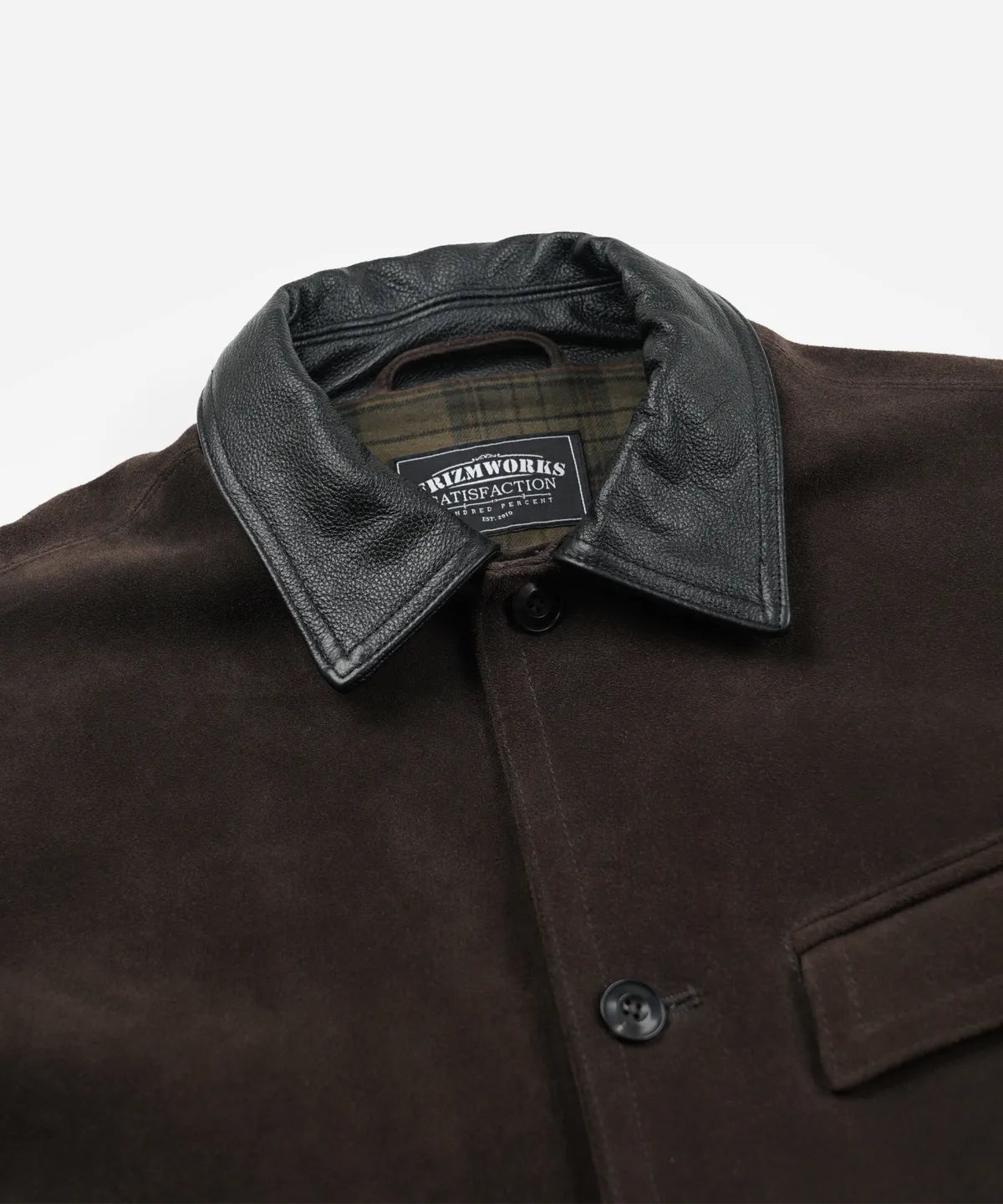 FrizmWorks Suede French Car Coat - Brown