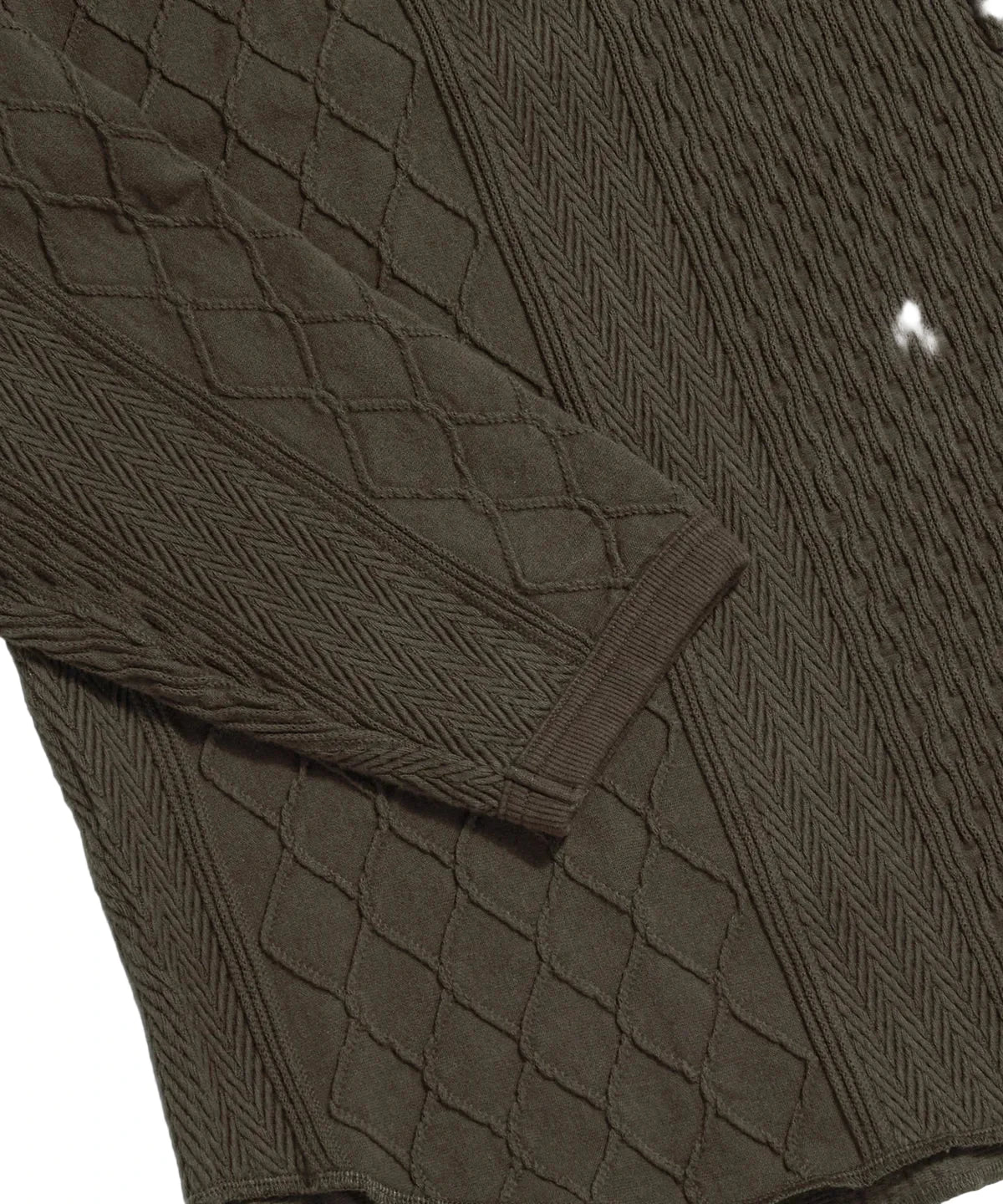 Espionage Multi Weave Jersey Knit -  Dark Mocha