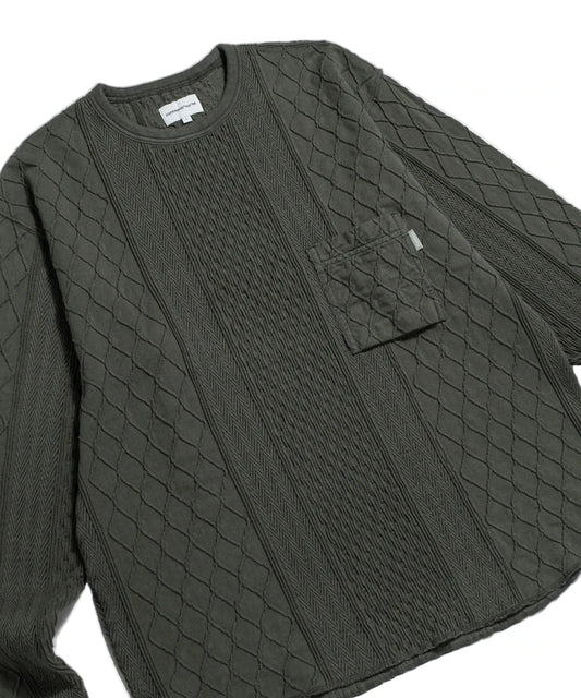 Espionage Multi Weave Jersey Knit - Rat Grey
