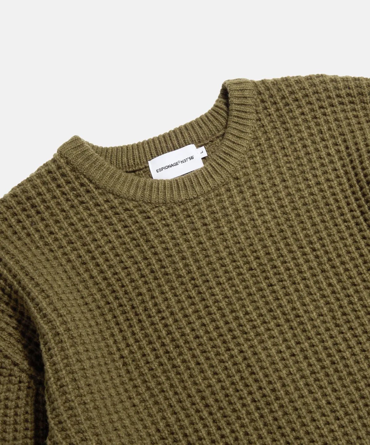 Espionage Heavyweight Waffle Knit Sweater - Cinnamon