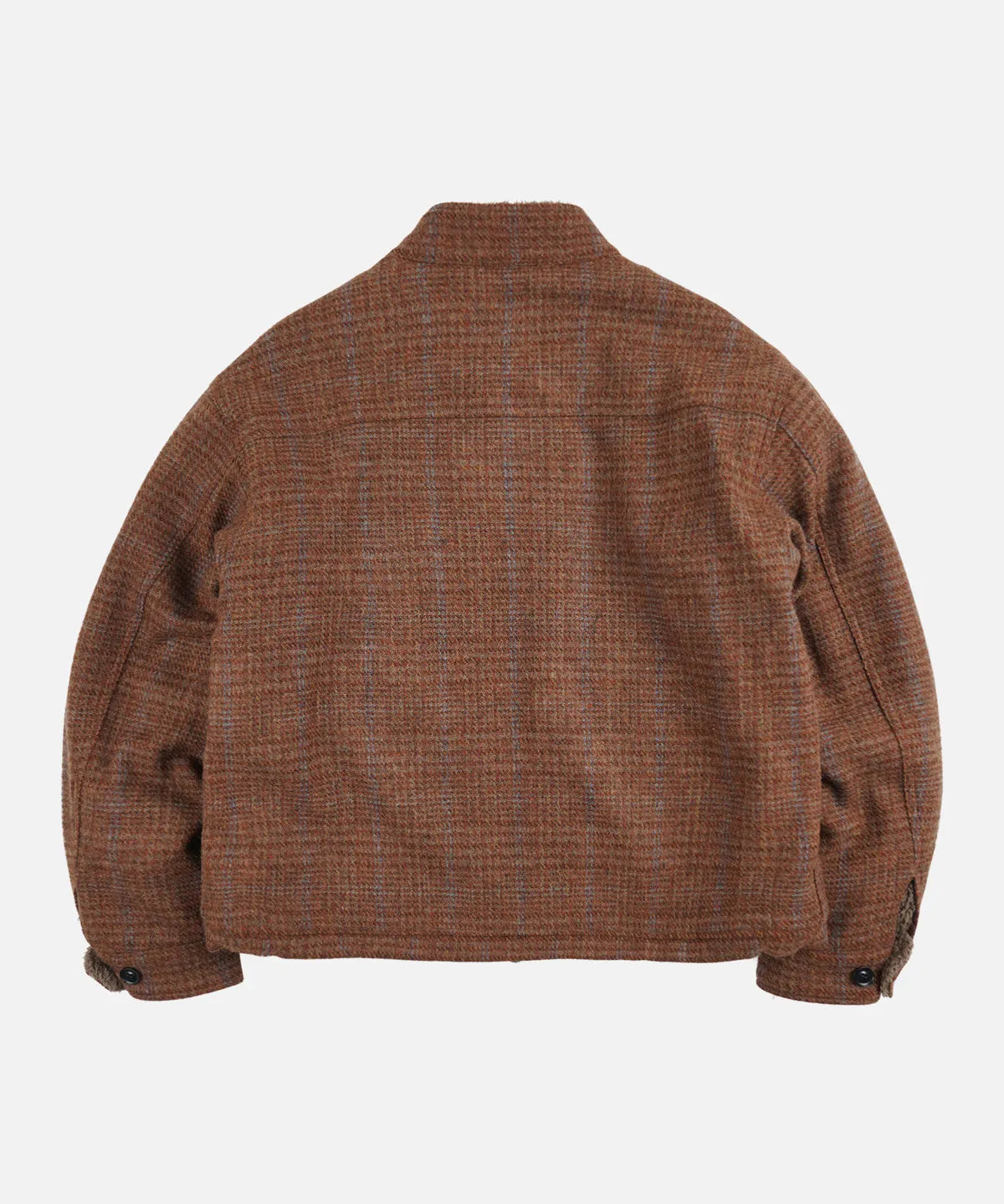 FrizmWorks Fluffy Wool Harrington Jacket - Maple