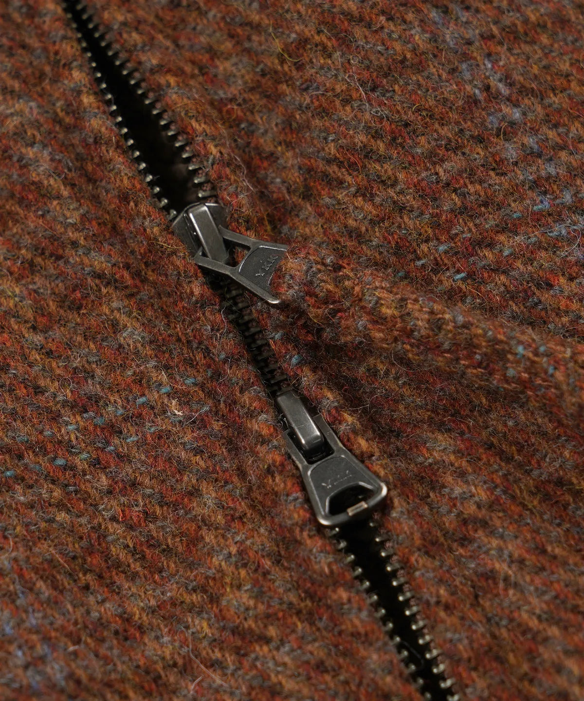 FrizmWorks Fluffy Wool Harrington Jacket - Maple