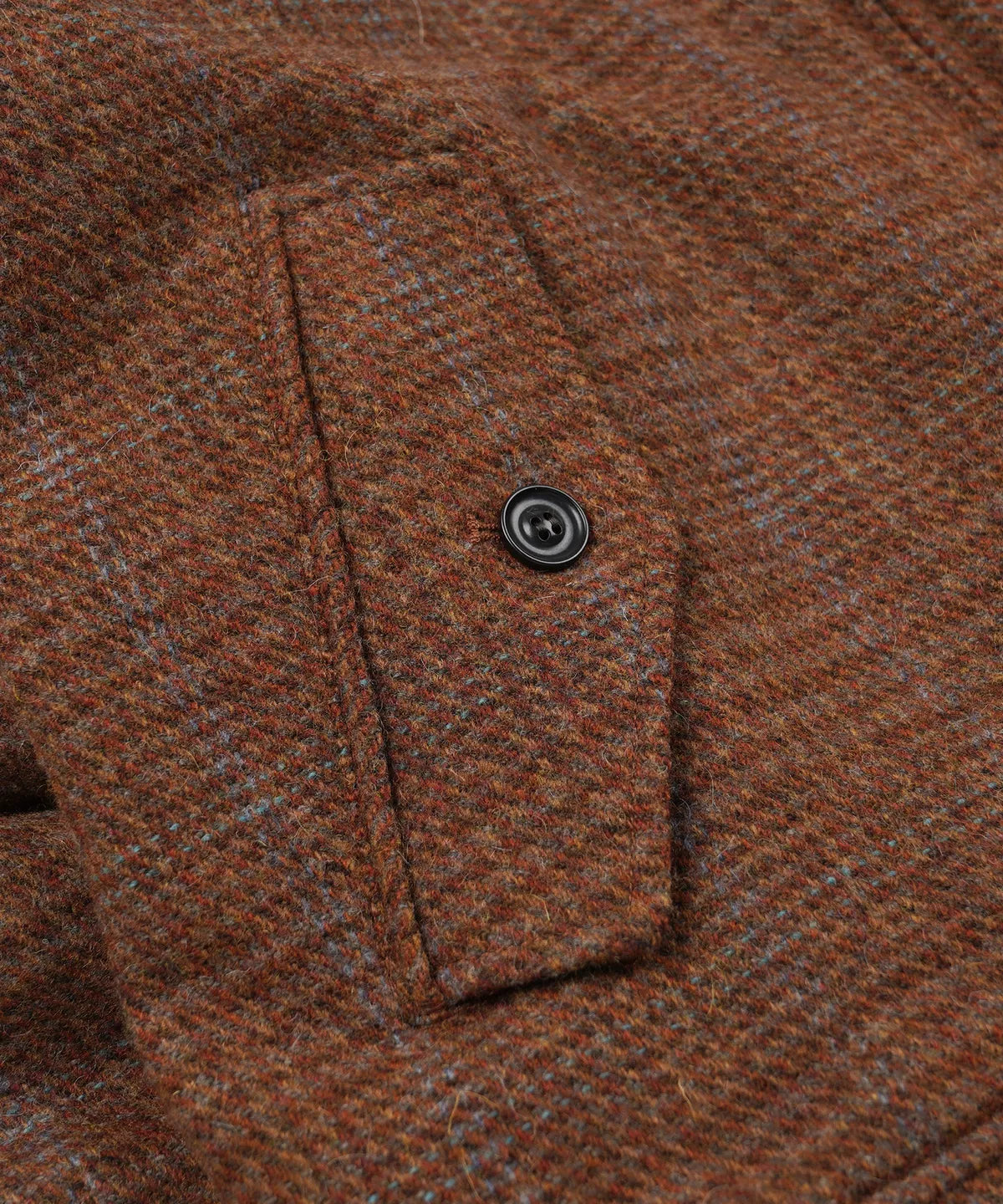 FrizmWorks Fluffy Wool Harrington Jacket - Maple