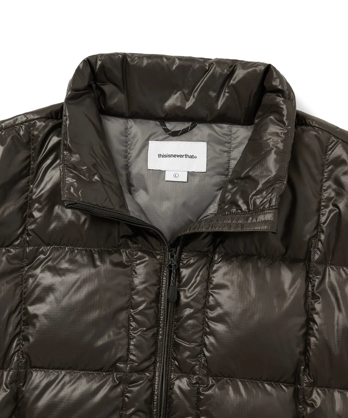 thisisneverthat PERTEX® Light Down Jacket - Brown Black