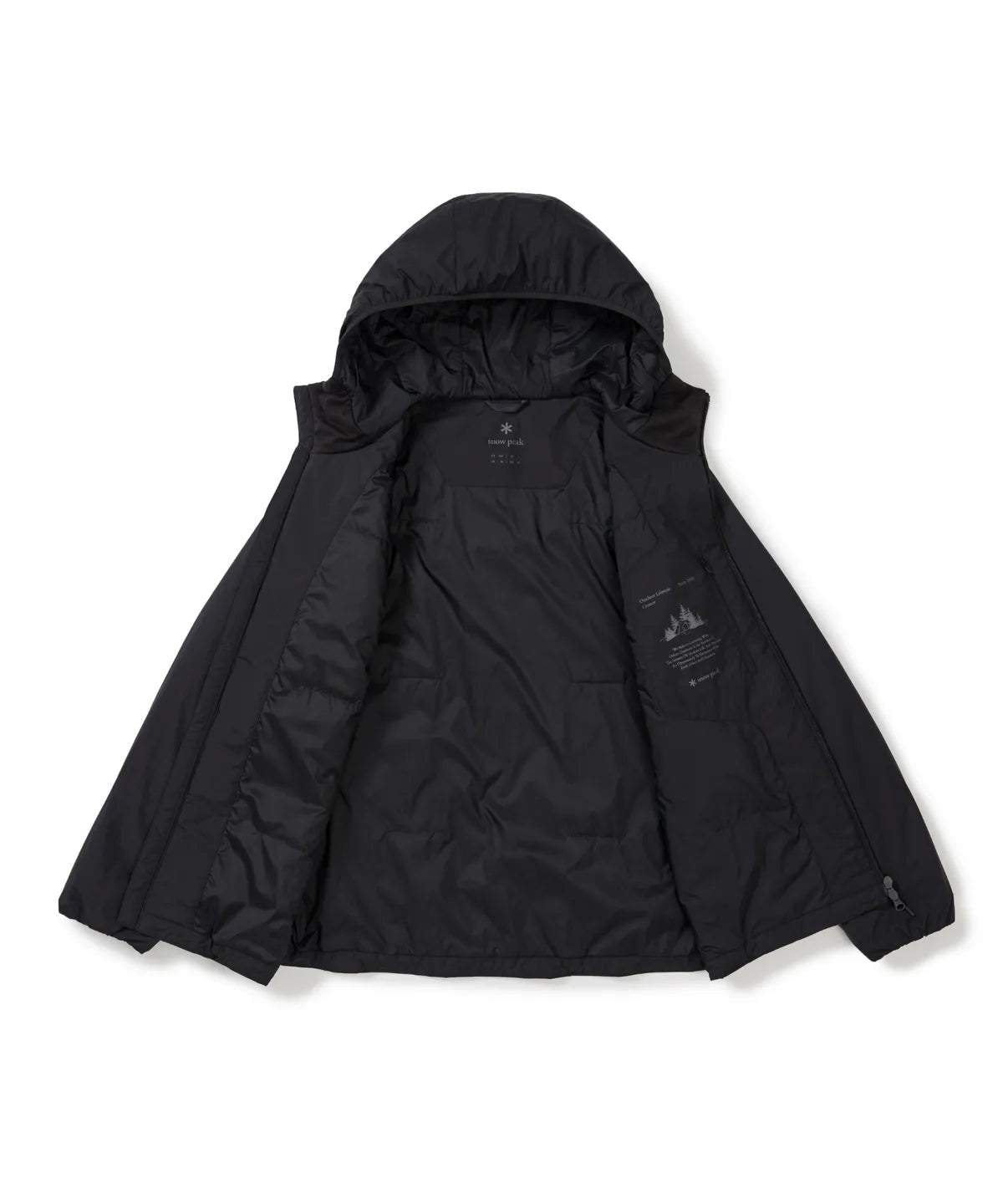 Snow Peak Summit Grid Primaloft Hood Jacket - Black