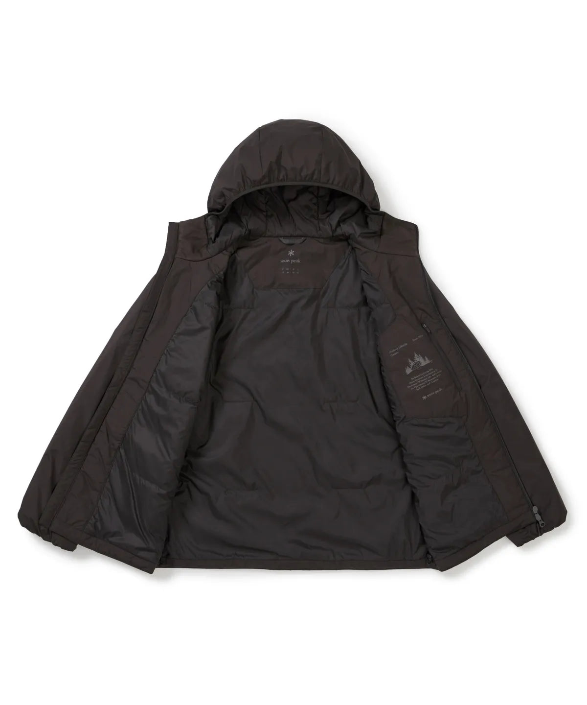 Snow Peak Summit Grid Primaloft Hood Jacket - Khaki Brown